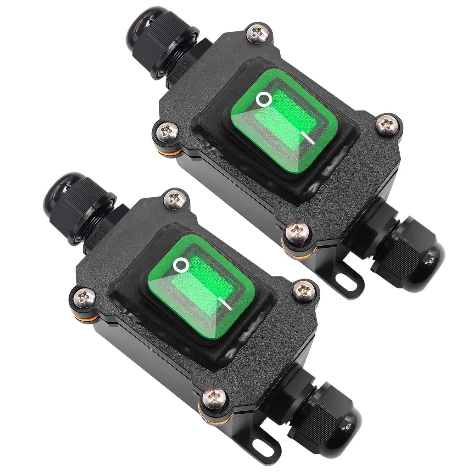 Renovation Of High-Power IP67 Outdoor Waterproof Junction Box With High Current Ship Type Switch 12/220V And LED Light