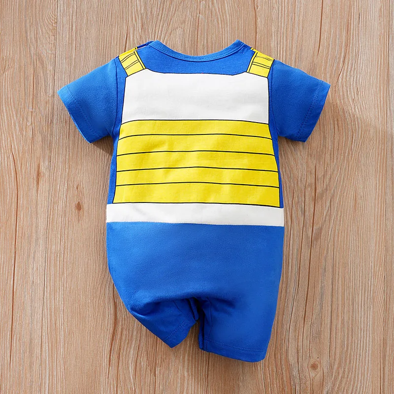 Newborn Clothing Handsome Anime Role Play Cotton Comfortable And Soft Summer Boys And Girls Short Sleeved Baby  Jumpsuit