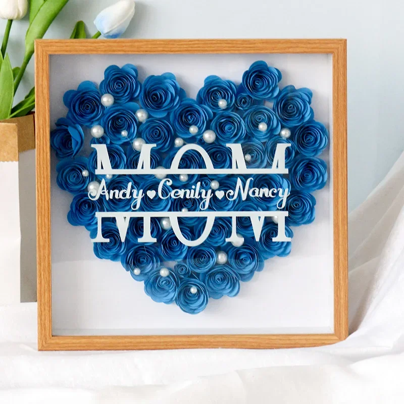 3cm Hollow Three-dimensional Photo Frame Solid Wood Hollowed Out Plant Specimens Dried Flowers Storage DIY Creative Gift