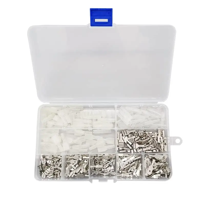 270PCS/Box Assortment Terminal Kit Electrical Wire Crimp Connectors Male Female Spade