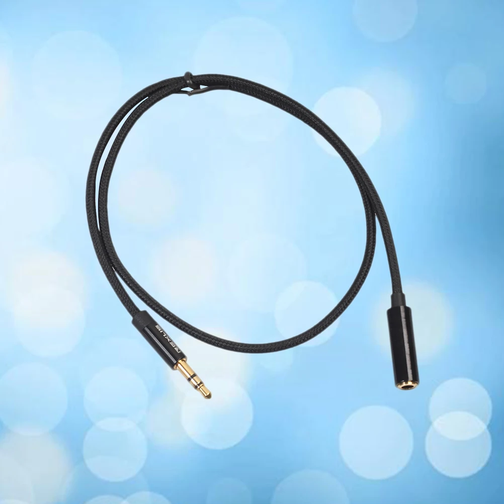 

3 .5mm Gold Headphone Extension Cord Microphone Stereo Cable Male to Female