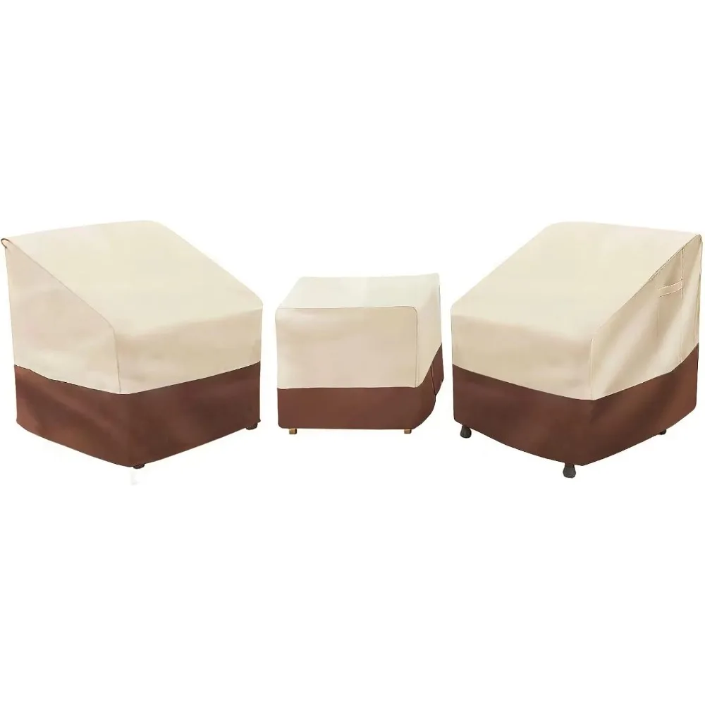 

Набор чехлов для уличной мебели из 3 предметов — водонепроницаемые чехлы для мебели для патио 600D для тяжелых условий эксплуатации