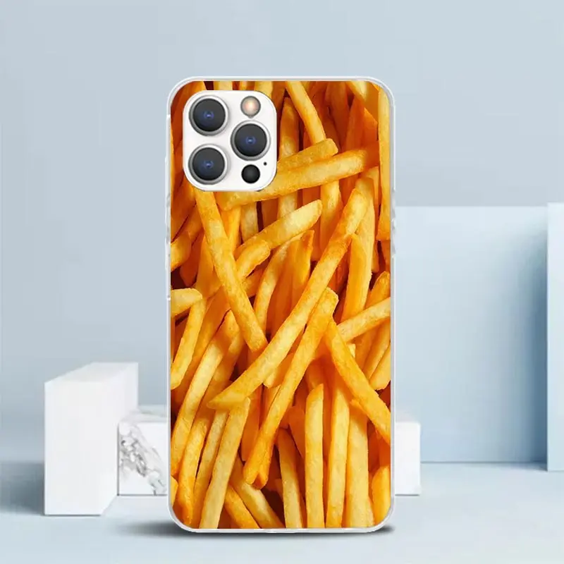 Food Fries Beer Cheese Sushi Cookie Phone Case For IPhone 16 17 17E 16E 15 14 Plus 13 Mini 12 11 Pro Max 7 8 + SE 2020 Air Soft