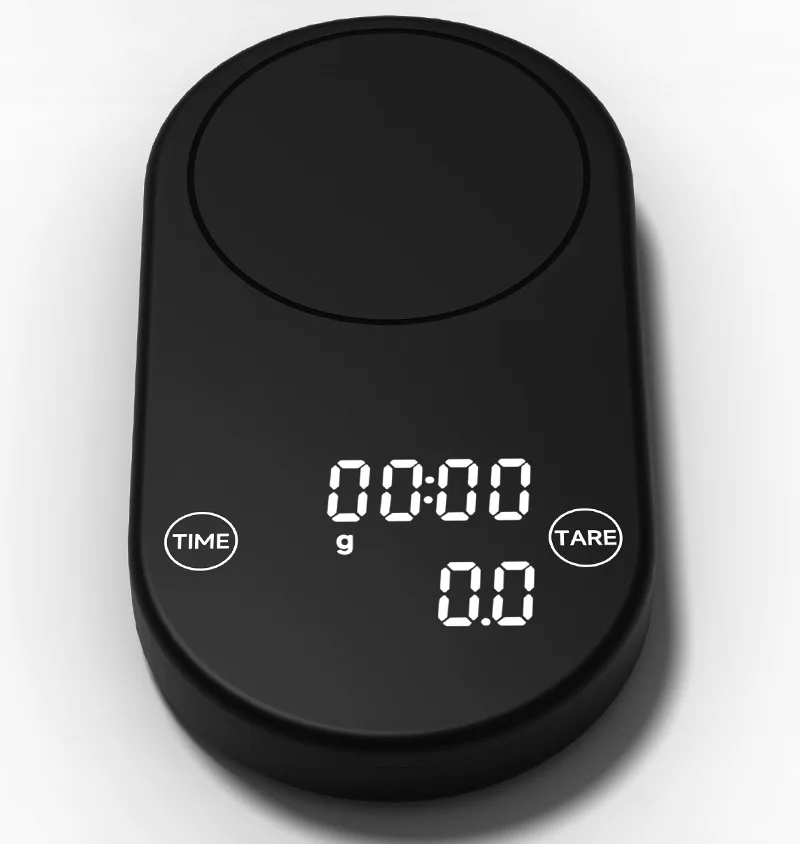 Battery Powered With Lid Kitchen Food Scale Electronic Balance Intelligent Weighing 3kg LED Timing Coffee Scale