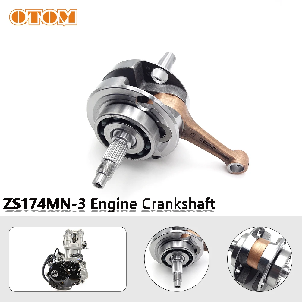 OTOM Motorcycle CBS300 Crankshaft Assembly Crank Connecting Rod Shaft Kit For ZONGSHEN ZS174MN-3 4 Stroke Water-cooled Engines