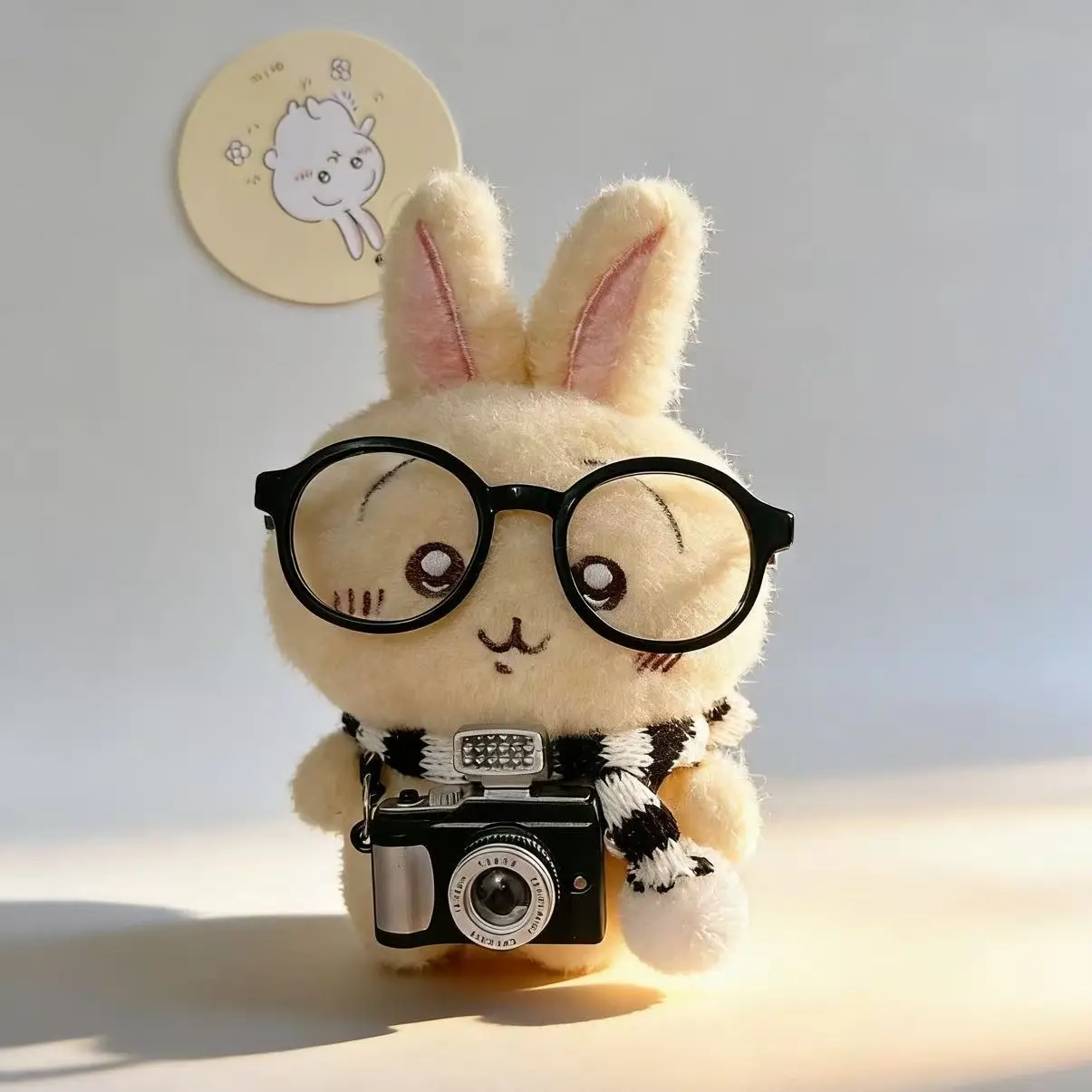 Limited Chiikawa Usagi Hachiware plush toy pendant gift camera glasses scarf