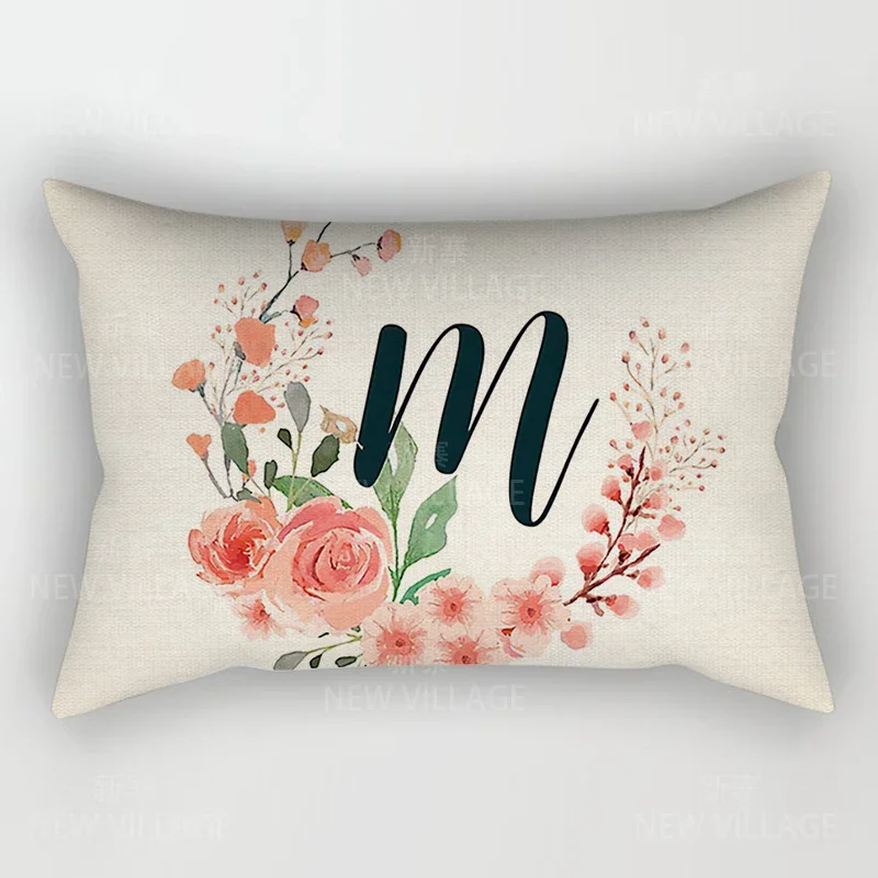 Home Decor 26 Letter Alphabet Pillowcase autumn decoration pillow cushion cover decorations throw pillow covers30*50 40x60 50*70