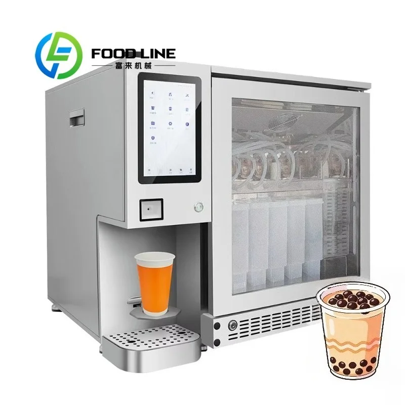 Portable Vertical Bubble Tea Maker Mini Intelligent Pearl Cooking Tea Brewing Machine For Outdoor Event Party