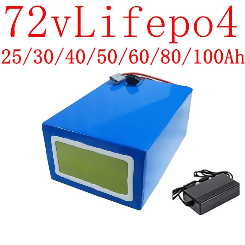 

литиевый аккумулятор LiFePO4, 72 В, 50 Ач, 60 Ач, 40 Ач, 100 Ач, 80 Ач, BMS для скутера, электромобиля, мото, 3000 Вт, 5