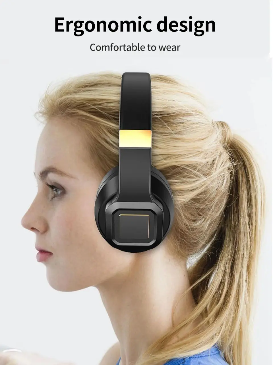 

High-end ANC Noise Cancelling V10 Headsets Over Ear Wireless Bluetooth Gaming Music Headphones with Mic