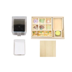 Montessori Glue and Paste Box Wood Practical Life Materials Handcraft Activity Kids Hand-Eye Coordination Patience Focus Train