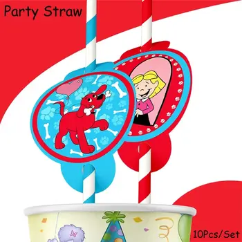 大紅狗克利福德生日派對裝飾一次性餐具氣球杯子盤子桌布氣球嬰兒派對 12 最佳銷售 大紅狗克利福德 - №8