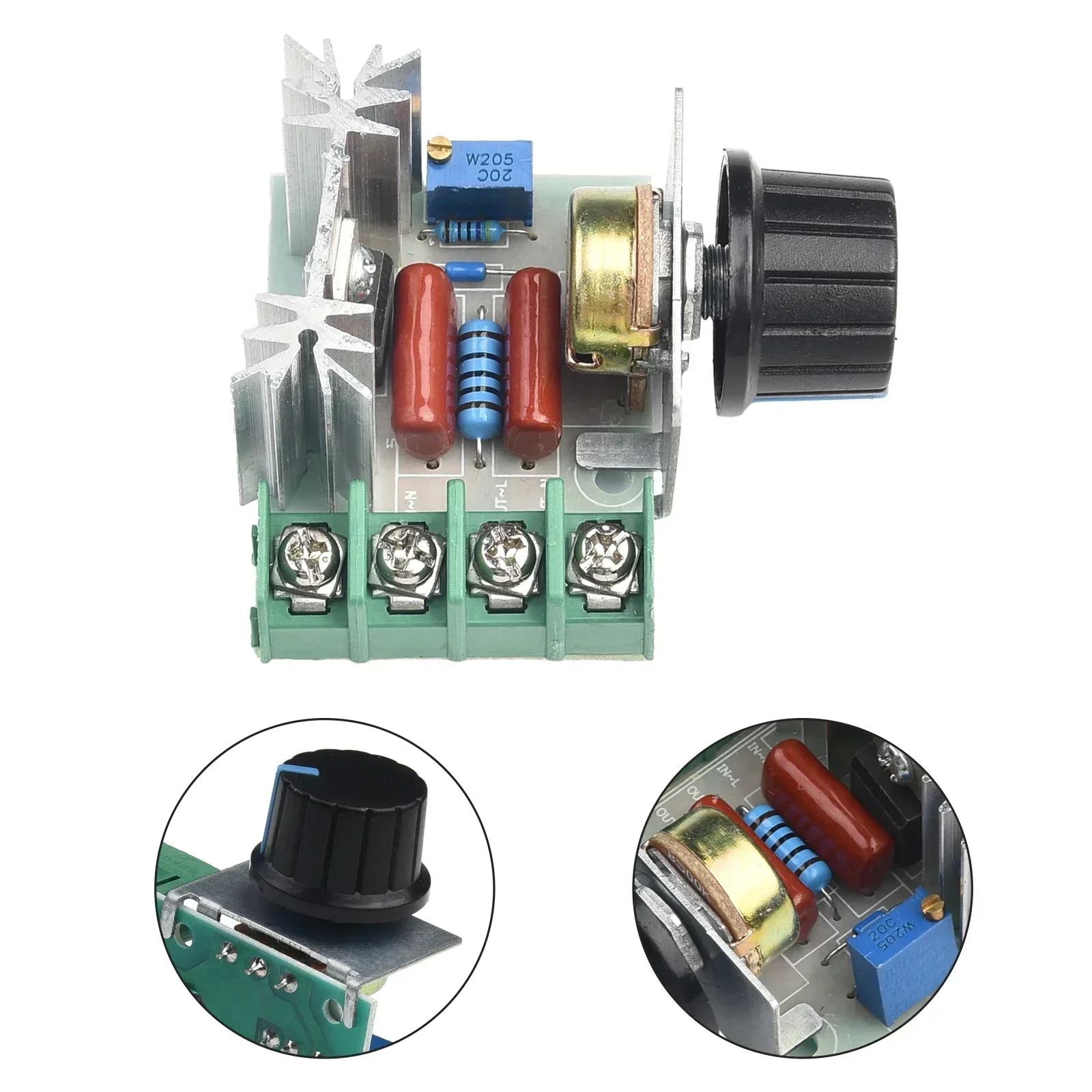 220V 2000W Motor Speed Controller SCR Voltage Regulator Dimmers Thermostat 110V ~ 220V AC Regulator For Machine's Voltage