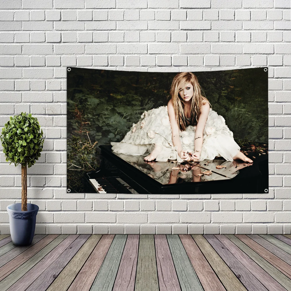A-Avril أفضل علم L-Lavigne كبير الحجم متجر الفن تعزيز الإعلان كشك العلم لافتات معلقة #4