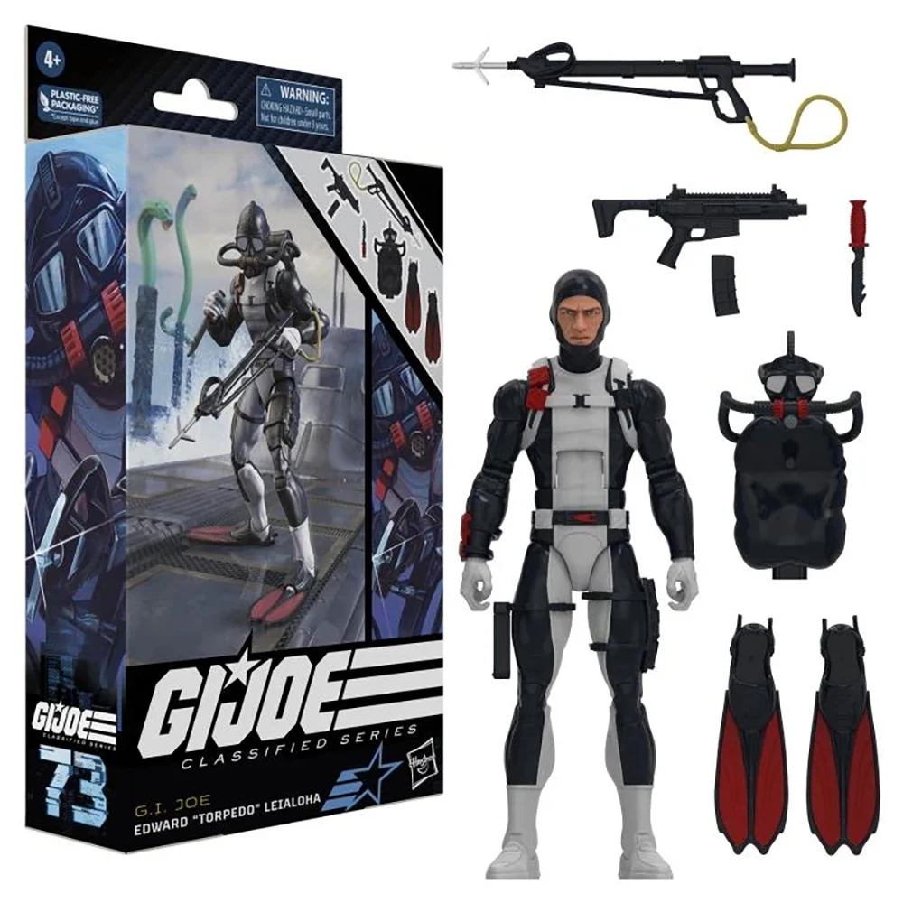 In Stock Original Hasbro G.i. Joe Classified Series #73 Torpedo G.i. Joe Action 6 Inch Diver Figures Model Toys Gifts for Fans