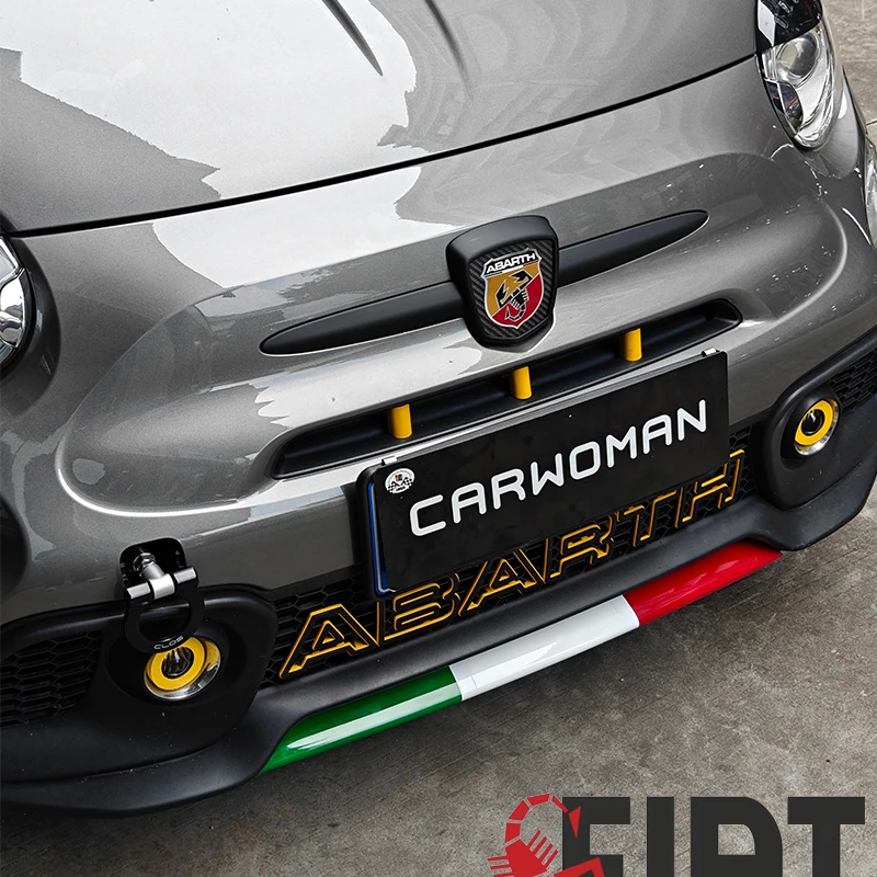

Brand New Design Front Splitter Lip Diffuser Strip Combo Plastic Colors ABS Material Racing Style For Abarth 595 695