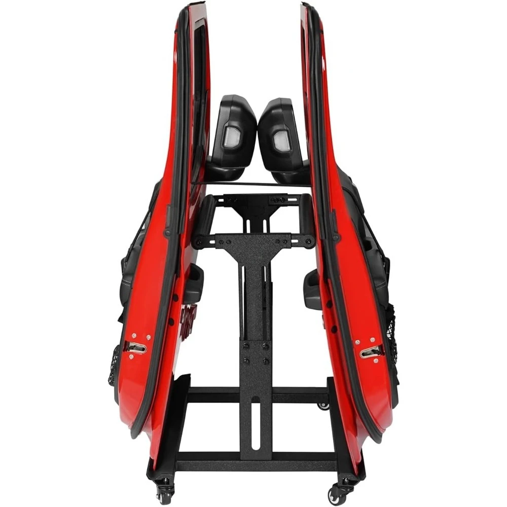 

Bronco 2 Doors Storage Cart Rack with Wheels for 1987-2025 Wrangler YJ TJ JK JL Gladiator JT & 2021-202
