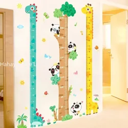180cm Cartoon Animal Height Measure Wall Sticker Wallpaper for Kids Room Nursery Child Growth Ruler Growth Chart Wall Decoration