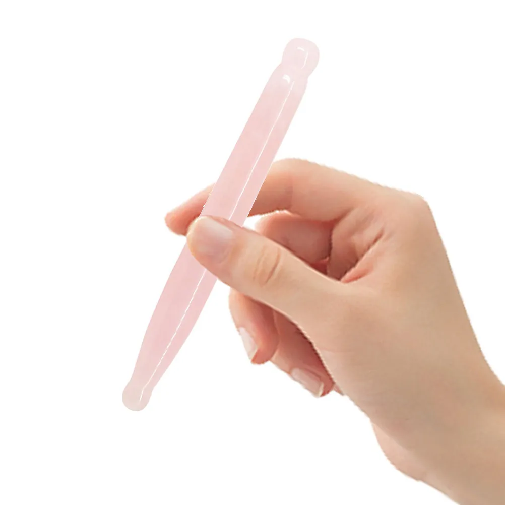 

Нефритовый массажный ролик из натурального материала для точечного массажа, массажер для лица, шеи, глаз и тела, инструмент для гуаша, скребок гуаша