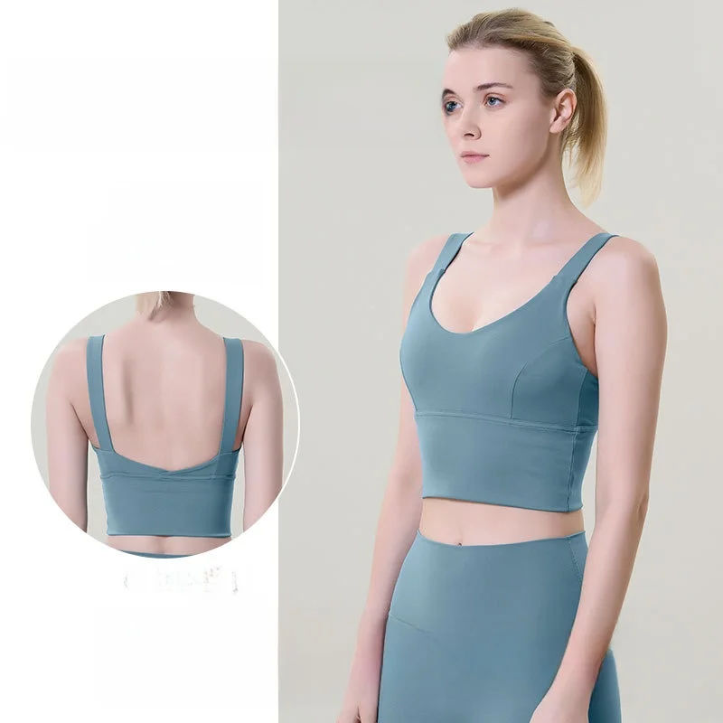 

Женский высокопрочный спортивный бюстгальтер с красивой спиной, жилет для фитнеса и бега, противоударная одежда для йоги, европейский и американский стиль