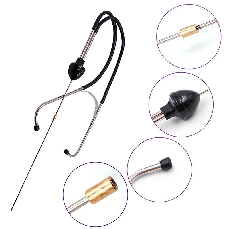 Auto Cylinder Stethoscope Mechanics Stethoscope Car Engine Block Diagnostic Automotive Engine Hearing Tool Engine Fault Analyzer