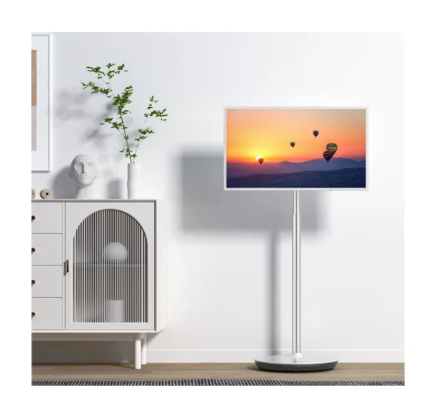شاشة أندرويد 32 بوصة مع حامل يدعم شاشة 1920x1080 تلفزيون ذكي LCD شاشة عرض ذكية إعلانية ولافتات رقمية