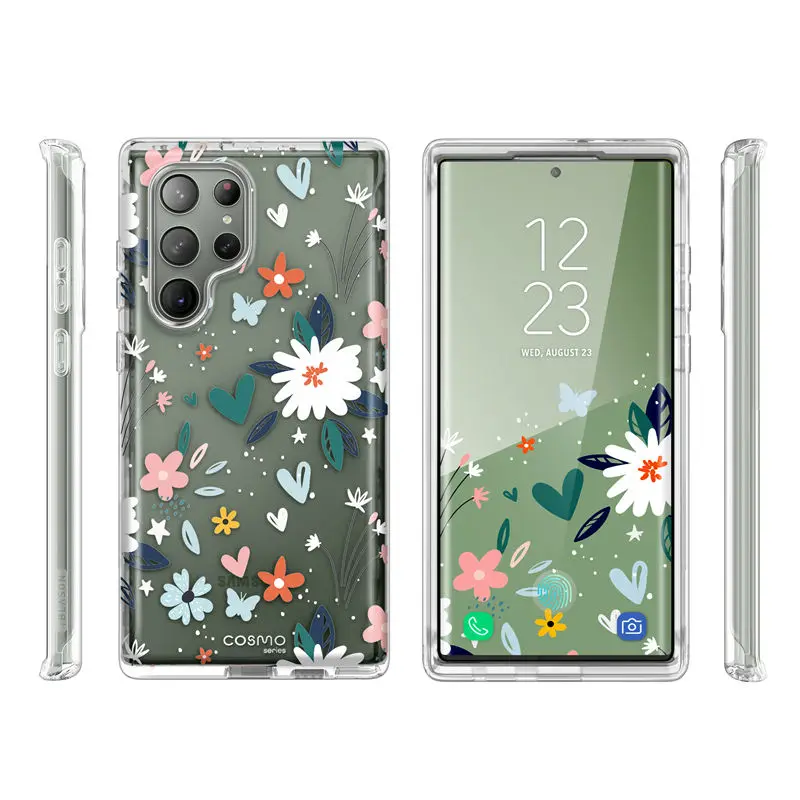 For Samsung Galaxy S23 Ultra Case 6.8“ (2023 Release) I-BLASON Cosmo Slim Stylish Protective Case with Built-in Screen Protector