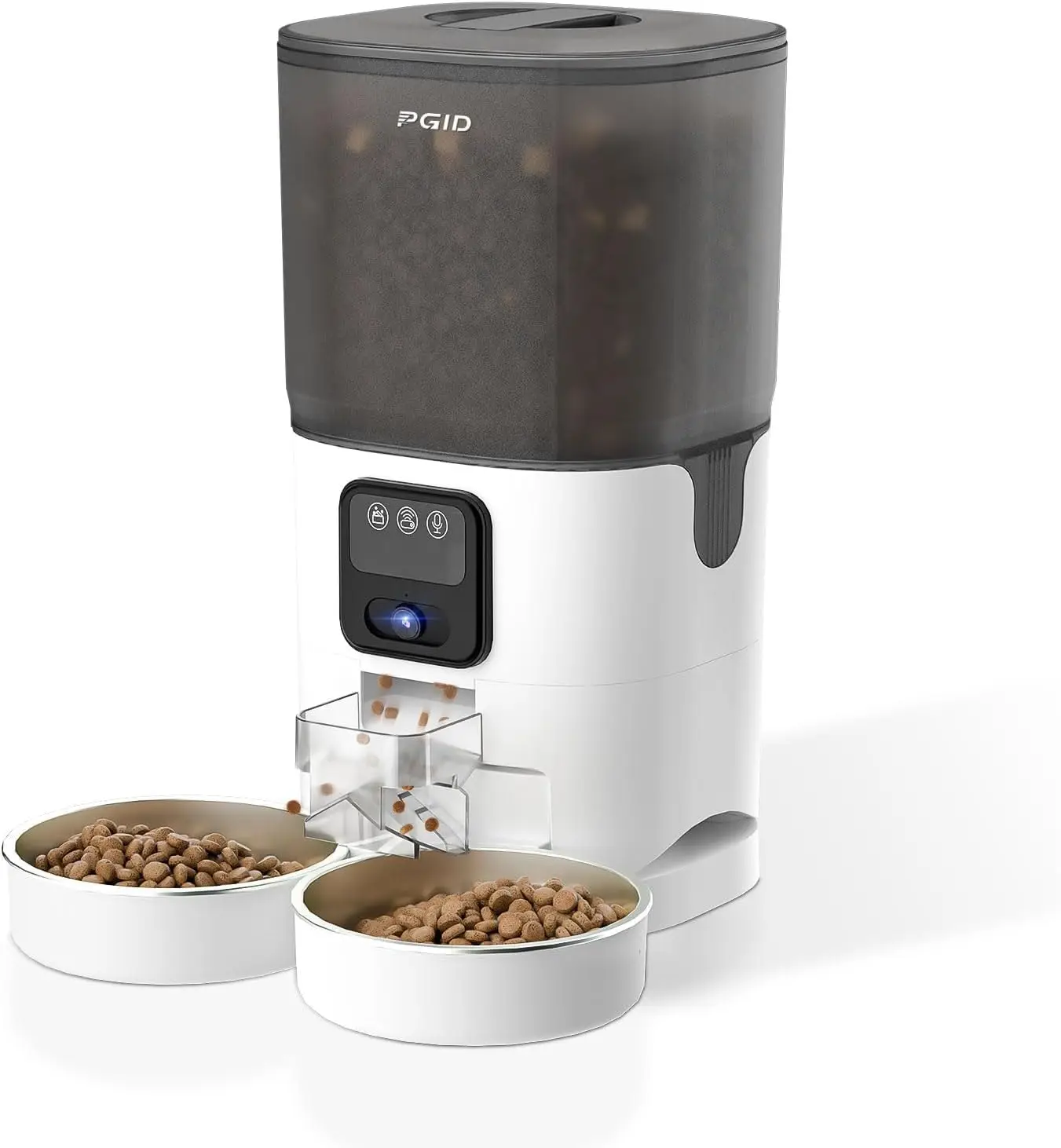 

7L Automatic Pet Feeder with HD Camera, WiFi App Control, Night Vision, Two-Way Audio for Cats and Dogs