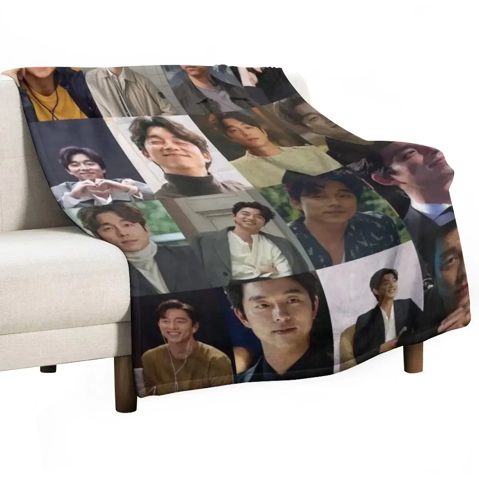 

Gong Yoo Throw Blanket Loose Luxury Thicken Picnic Soft Plaid Blankets