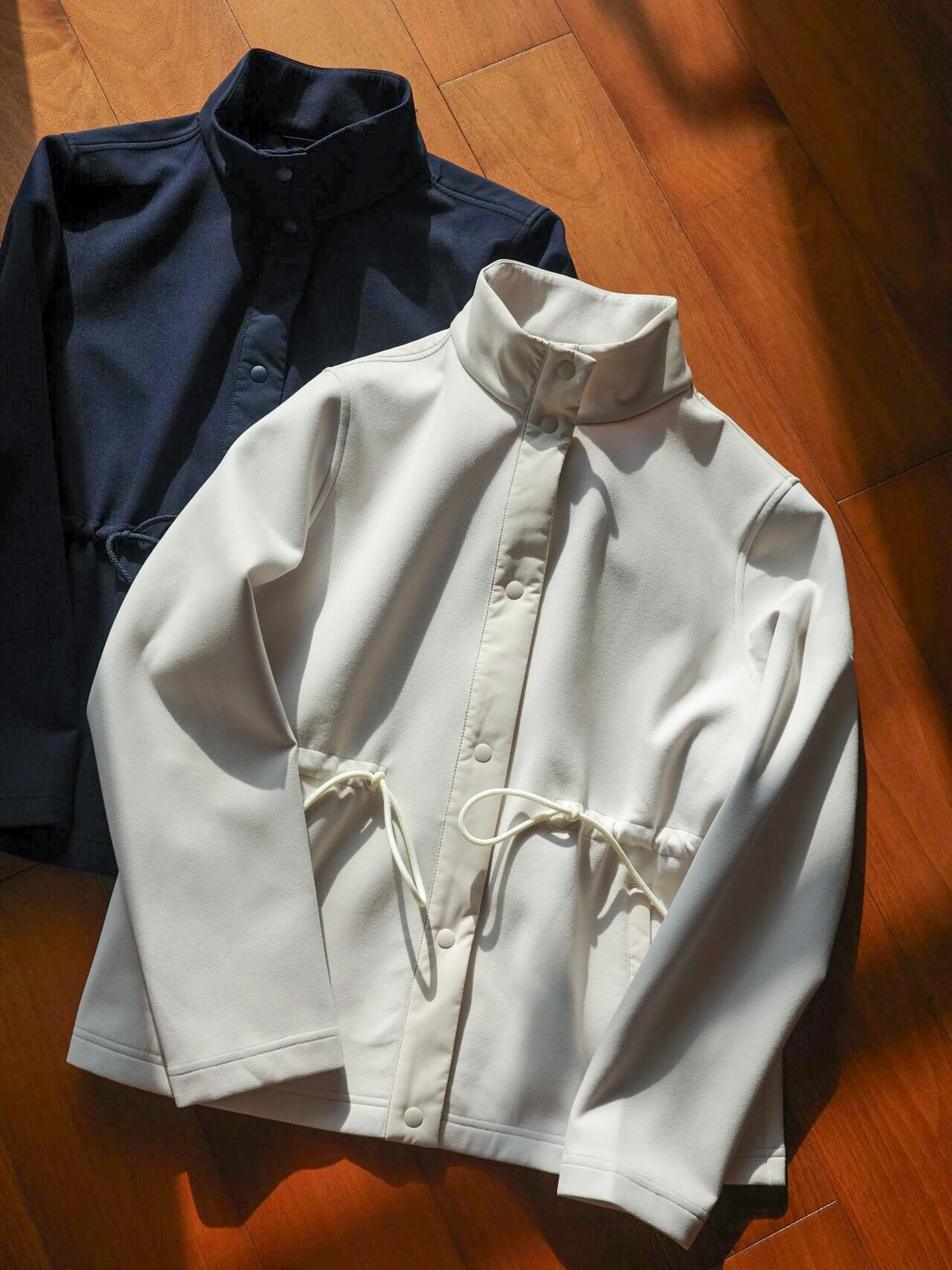 

Раннеосенняя двусторонняя бархатная куртка с высокой плотностью ворса, повседневная, с завышенной талией, длинными рукавами, теплая, из полиэстера, нейлона и композитного волокна