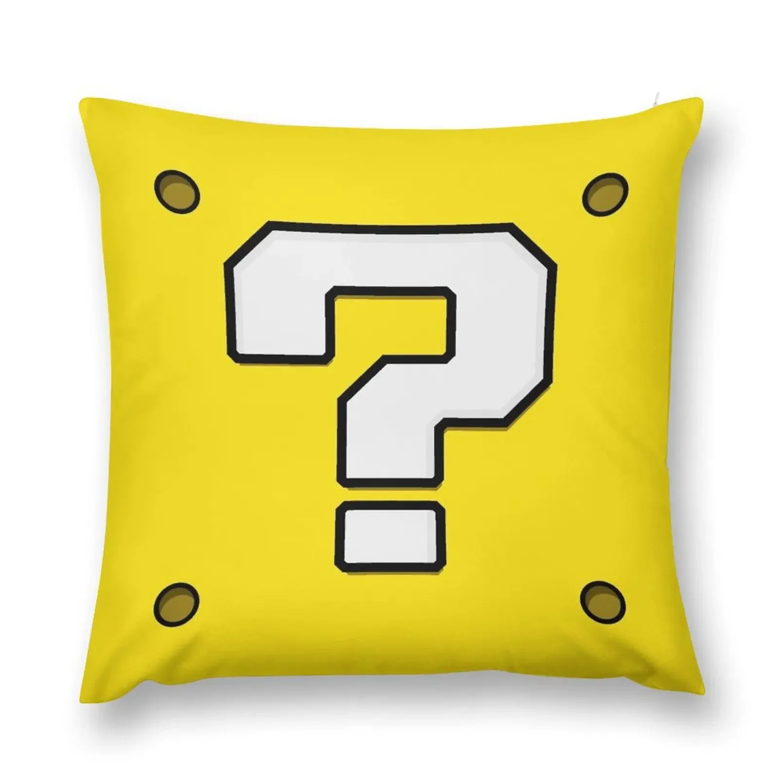 Question Block Throw Pillow Pillow Case Cushions Home Decor pillow