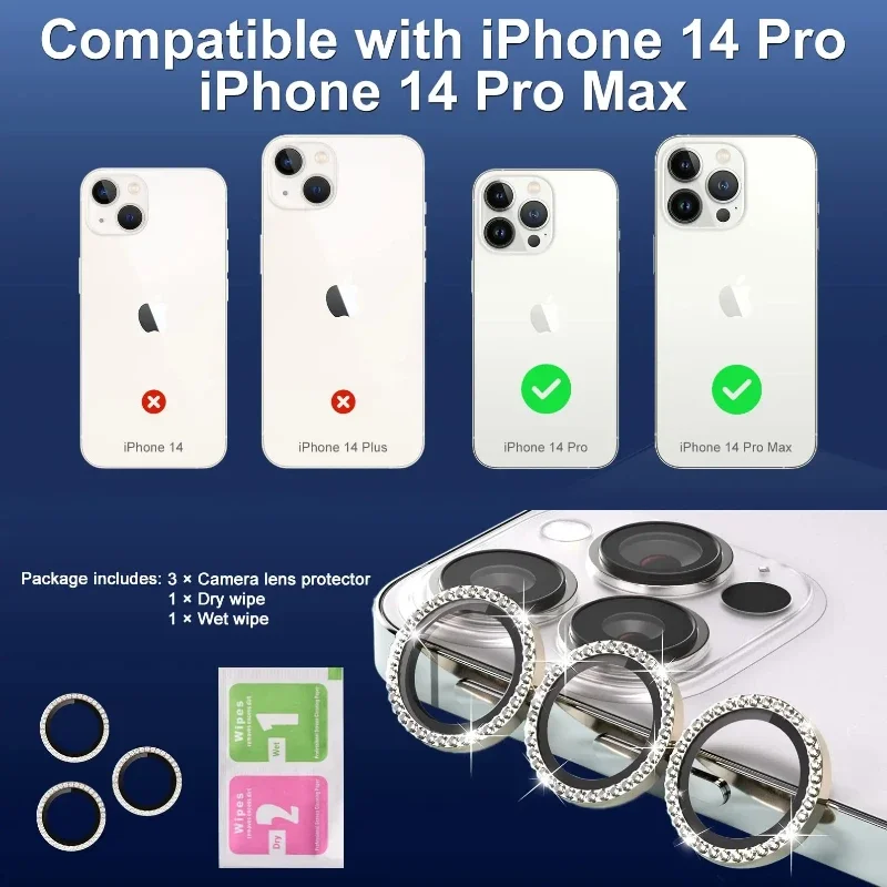 2-3 قطعة غطاء كامل عدسة الكاميرا حامي آيفون 16 برو ماكس الزجاج المقسى آيفون 15 زائد 14 برو ماكس كاميرات حامي