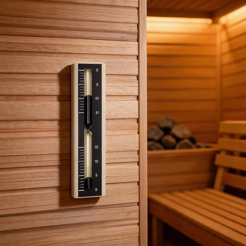 Elegant Beechwood Analog Wall Thermometer -10 To 120F Easy Read Wood Temperature Scale For Home Garden Workshop Decor