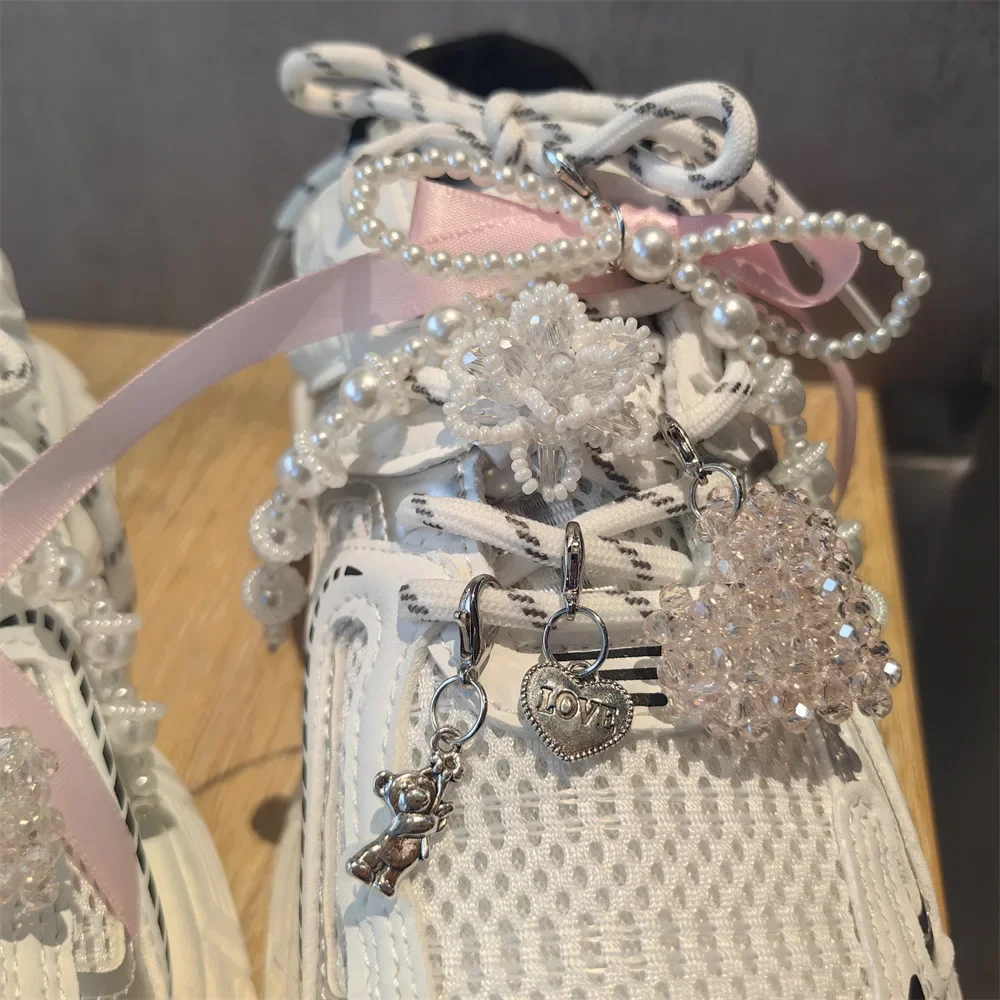 Neue Perle Blume Schuhe Zubehör Obst Kristall Schuh Charme Schnalle Schnürsenkel Charms für Turnschuhe Dekorationen 1 Stücke – Detail 10