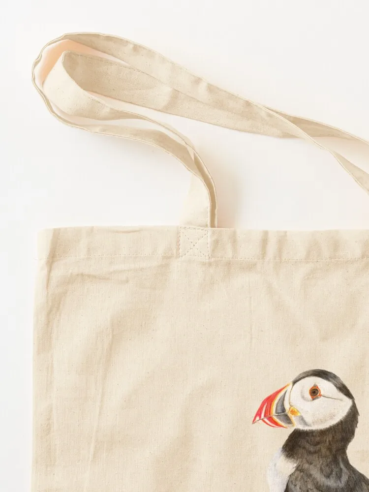 Puffin being a puffin Tote Bag canvas shopping bag supermarket folding bag reusable shopping Candy bags