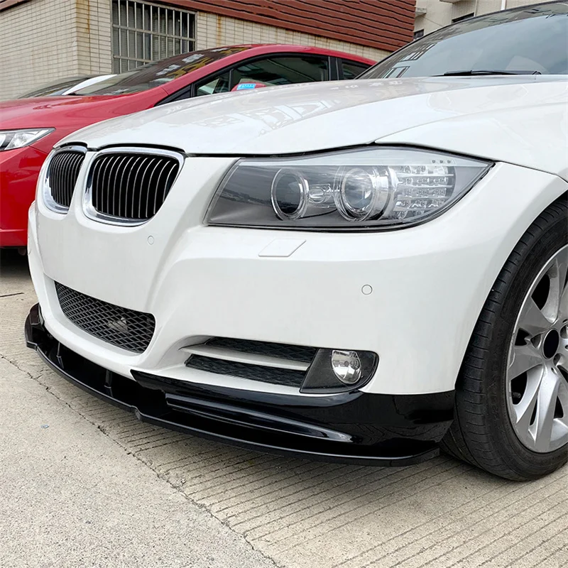 GLOSS For BMW 3 SERIES E90 E91 LCI 2009 - 2012 SEDAN TOURING FRONT BUMPER Lower Chin SPLITTER LIP SPOILER Protector 2011 2010