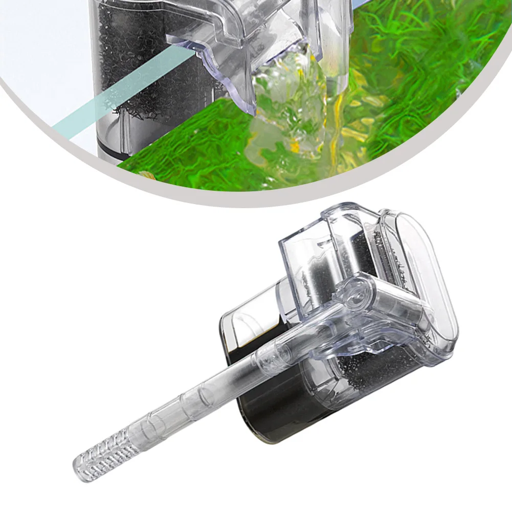 USB Waterfall Filter for Fish Tanks Compact Design with Adjustable Flow Rate for Optimal Filtration Performance