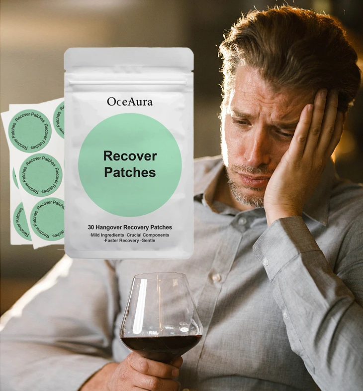 Sobering-Up Auxiliary Nursing Patch Prevent Headache Dizzy Stomachache Body Paralysis Reduce Alcohol Residue Recover Drunk Patch