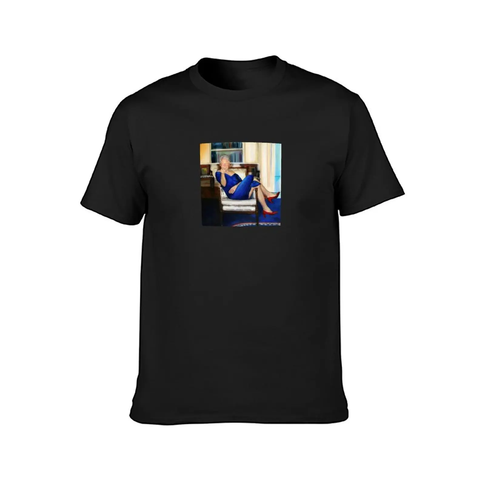 Parsing Bill - Bill Clinton in Blue Dress - Jeffrey Epstein T-Shirt korean fashion boys whites summer tops mens t shirt graphic