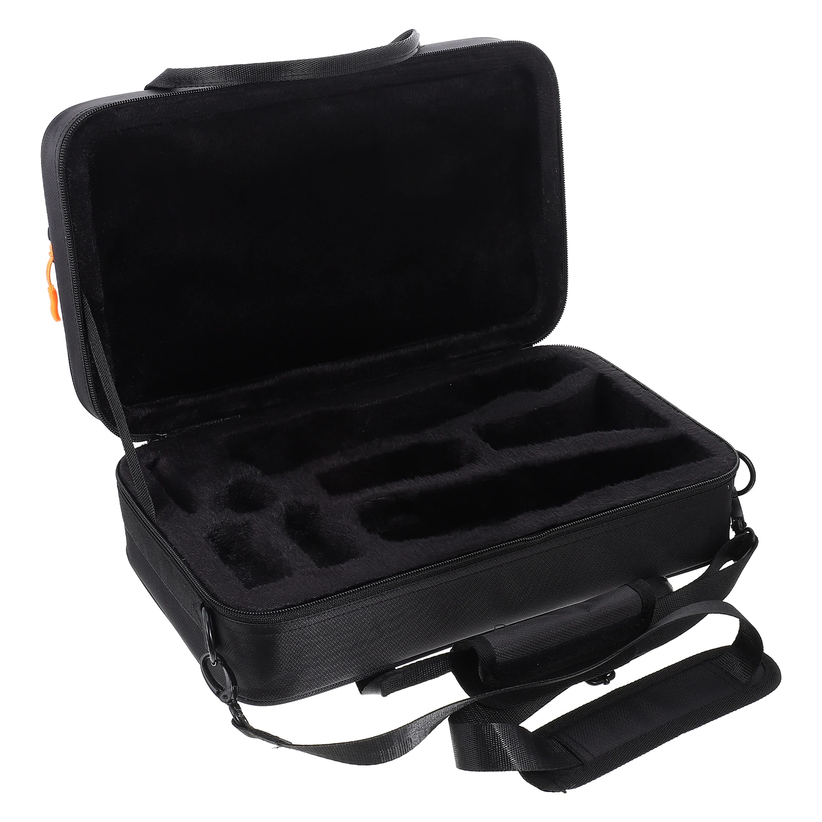 

Shockproof Box Hard Shell Clarinet Case Reinforced Handles Durable Black Oxford Cloth Storage Container For Clarinet Instrument