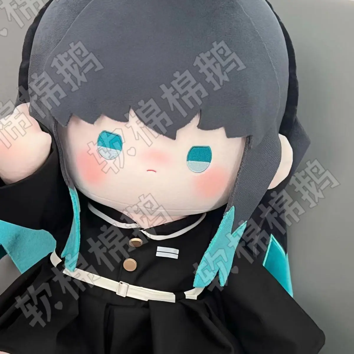 40CM Anime Demon Slayer Tokitou Muichirou Plushies Figure Soft Plush Dress Up Doll Body Ears Cosplay Props Fans Xmas Gift