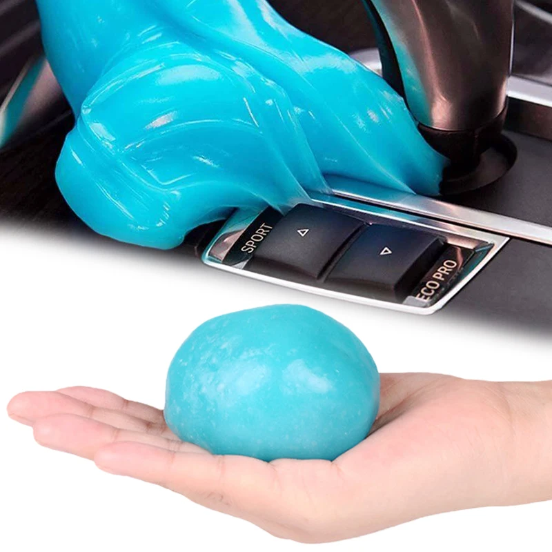 Gel anti-poussière haute efficacité pour l'intérieur de la voiture, boue magique universelle, outil de nettoyage du clavier et du bureau, accessoires de voiture, 1 pièce