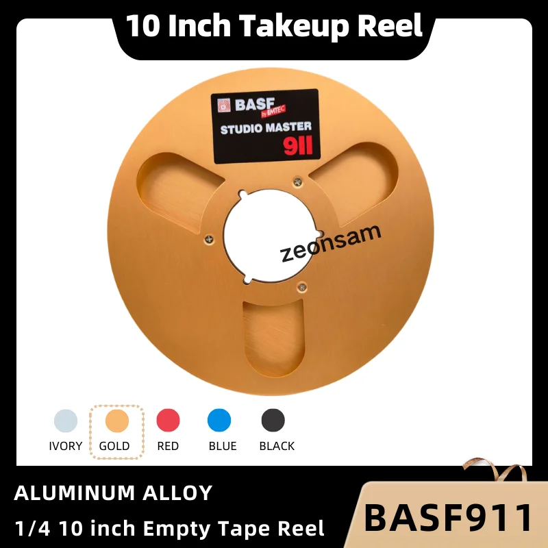 BASF 1/4 10 Inch Empty Tape Reel Nab Hub Reel-To-Reel Recorders Accessory Empty Aluminum Disc Opening Machine Parts