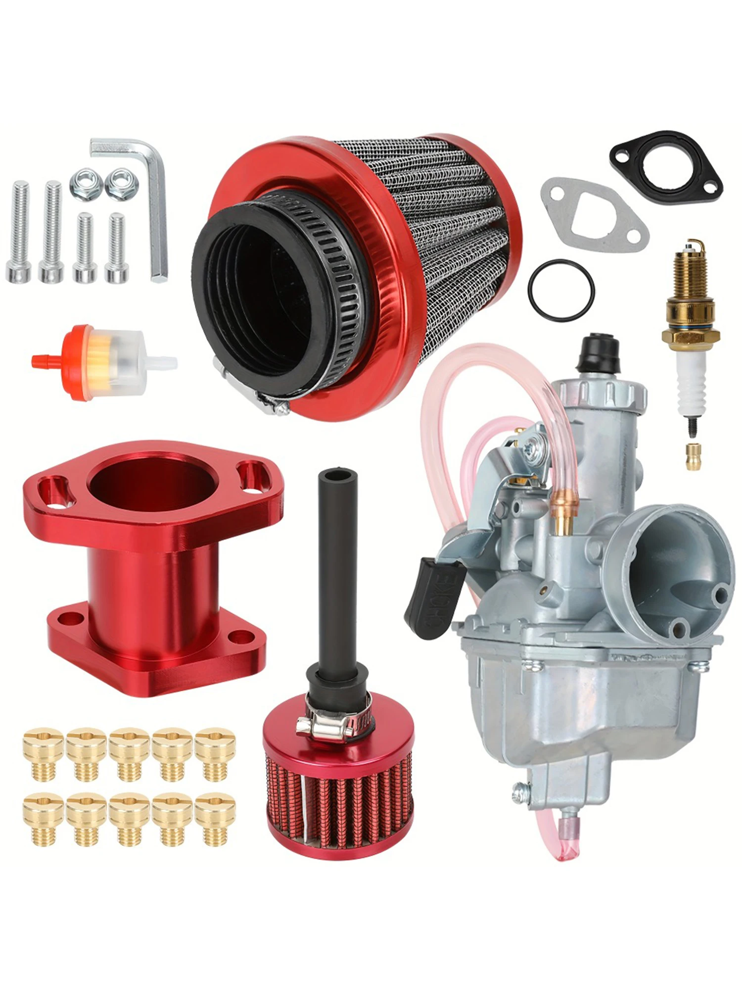 AliExpress High-Performance 26mm VM22 Carburetor with Air Filter Kit for Predator 212 196 Honda GX160 GX200 Trail Mini Bike Go Kart Parts