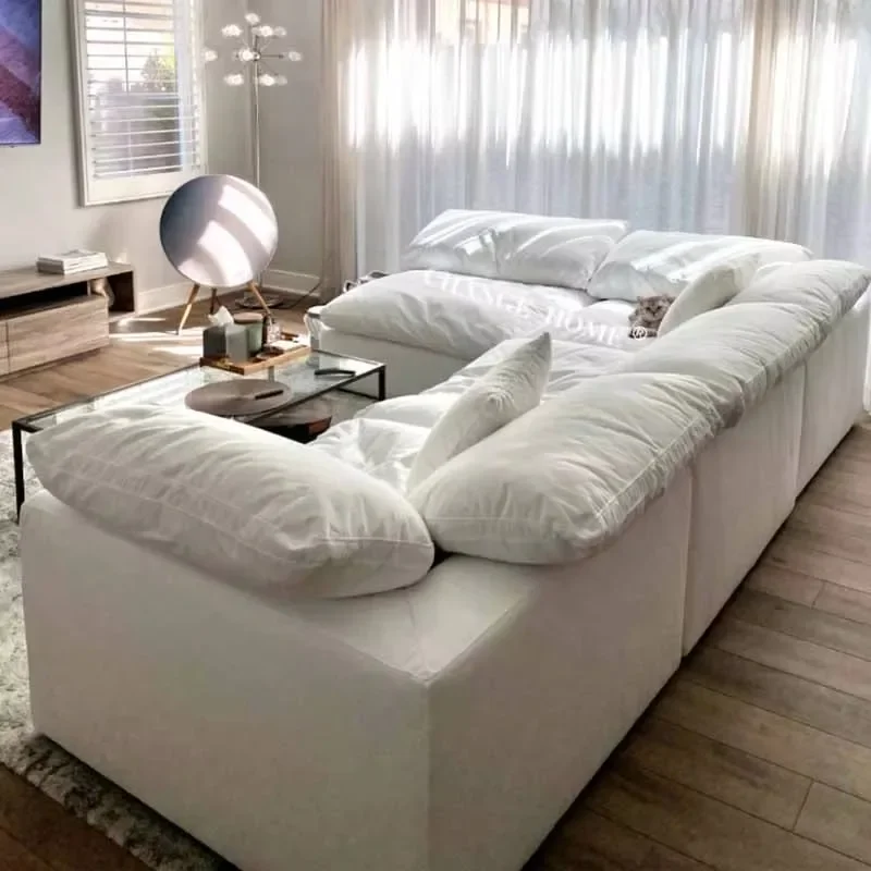 

Designer Wooden Backrest Sofa Individual European Lit Pliable Nordic Sofa Puffs Salon Luxury Lounge Bedroom Muebles Hotel Hotel