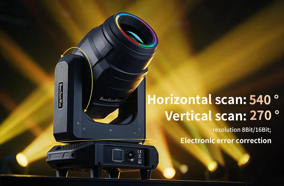 Aicpose 300W LED 3in1 BSW Moving Head Bühnenlicht Professionelles Beam-Spot-Wash-Licht für Clubveranstaltungen Großhandel Beleuchtung – Detail 3