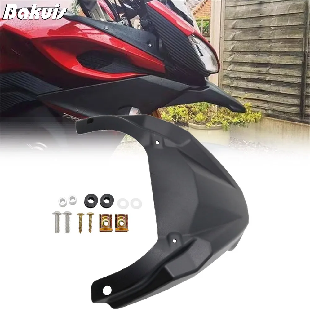 Schwarzer Vorderrad-Kotflügel für Yamaha MT-09 FJ09 MT09 Tracer 900 GT 2015–2020 Schnabel-Nasenkegel-Verlängerungsabdeckung Ext