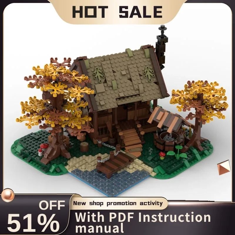 

New 1371Pcs Moc21318 European Medieval Street View Family Cabin Model Diy Creative Ideas Child Toys Birthday Gifts Custom Puzzle