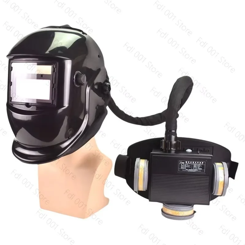 PAPR Air Purifying Respirator Auto Darkening Welding Helmet Powered Air Purifying Mask for Spray Painting Welding