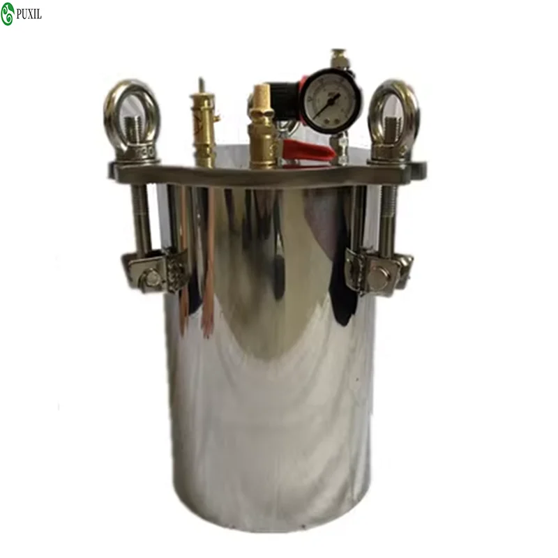 

2L 304 Stainless Steel Dispenser Pressure Tank Pressure Barrel Dispensing Valve Fluid Dispensing Storage Bucket